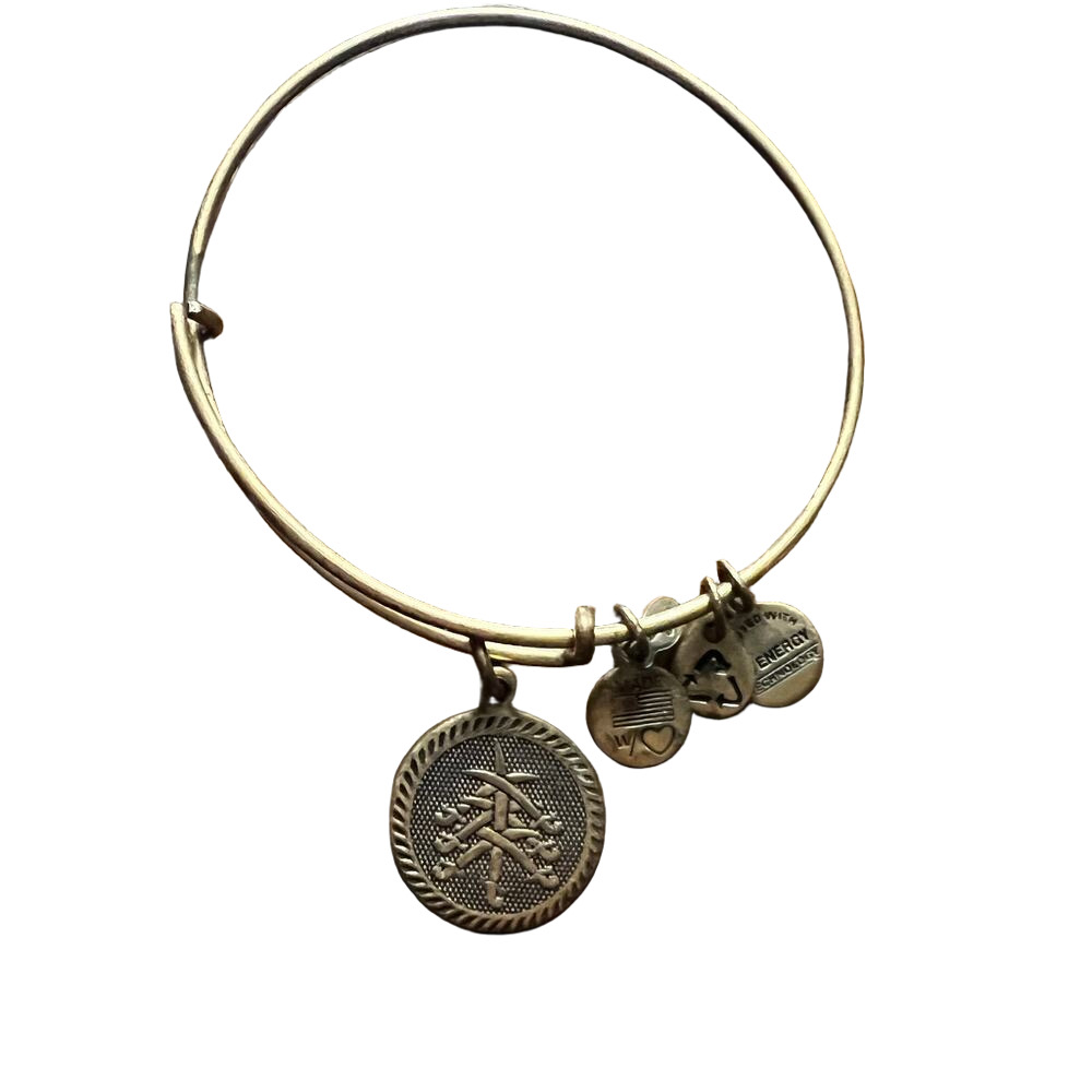 Alex and Ani collectible retired seven swords gold adjustable bracelet